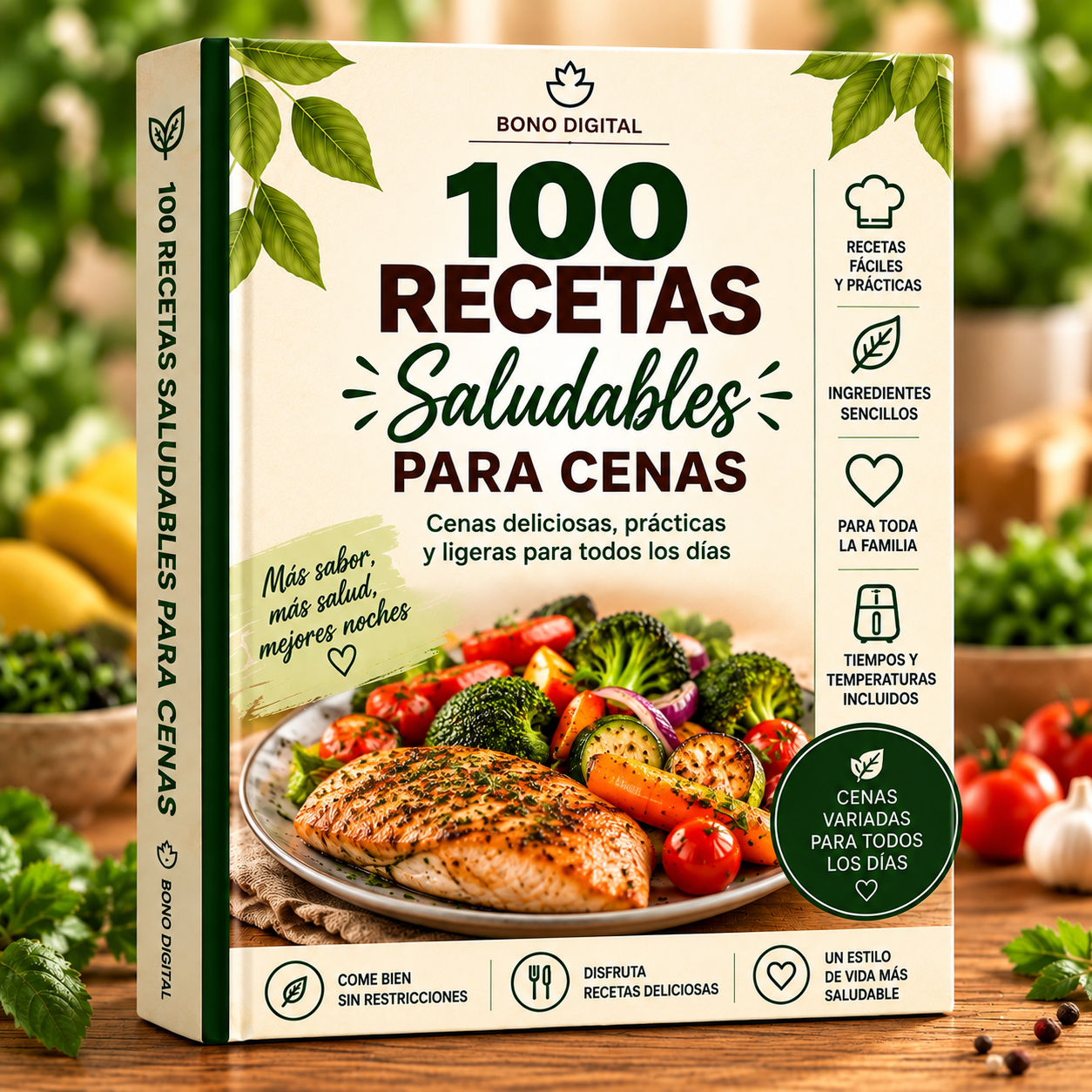 Bono 3: 100 Recetas Saludables para Cenas Fáciles