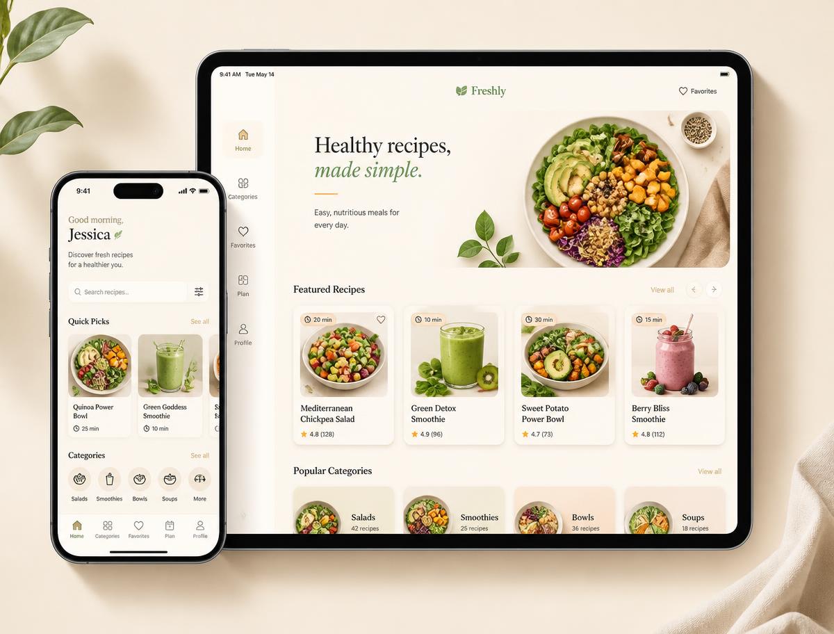 Ebook 200 Recetas Sin Culpa abierto en celular y tablet