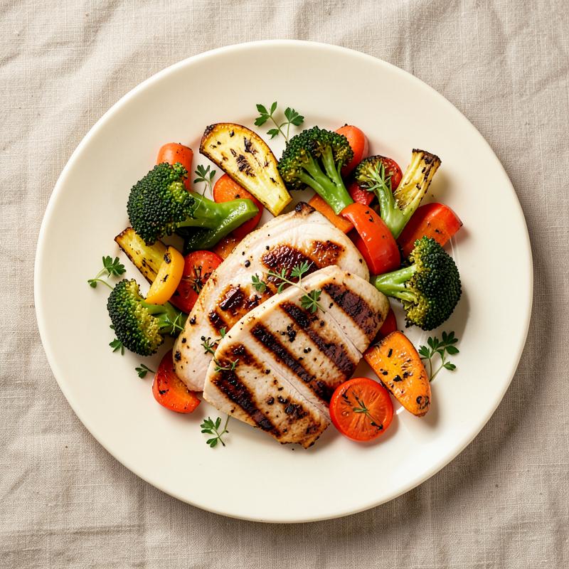 Pollo con verduras